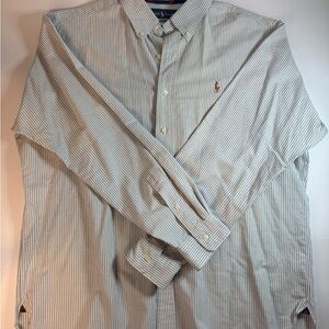 Polo Ralph Lauren Men's XL Classic Fit Oxford Striped Casual Button Down Shirt